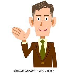 The image of a Senior businessman to introduce