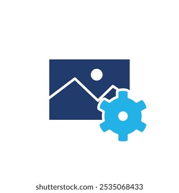 image setting colored icon vector design good for web or mobile app