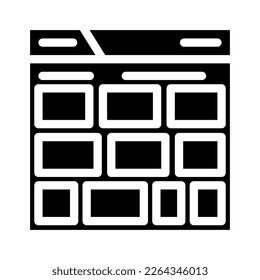 image sharing advertising glyph icon vector. image sharing advertising sign. isolated symbol illustration