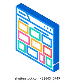 image sharing advertising isometric icon vector. image sharing advertising sign. isolated symbol illustration