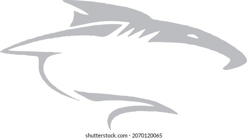 image shark in vector art