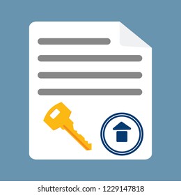 Image of a sheet of paper with print. In the center of the print is a house. On paper, lines are drawn instead of words. Below is the key.