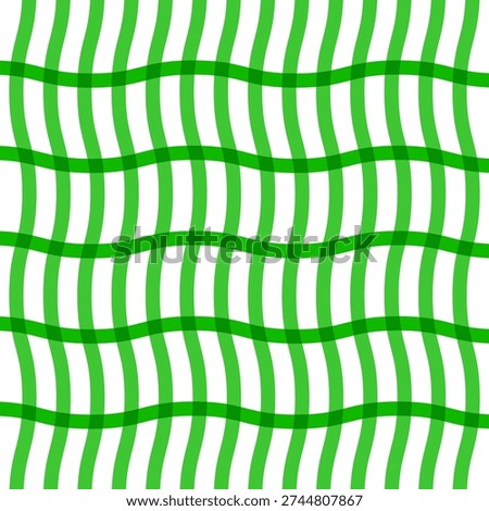 The image showcases a captivating pattern of wavy green lines that create a sense of depth and movement, resulting in an intriguing optical illusion.