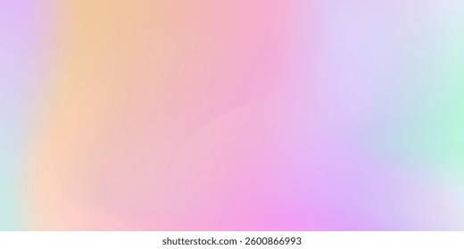 Image showcasing a gentle pastel gradient blending soft hues of pink, orange, blue, and green. Perfect for use as a serene and calming backdrop.
