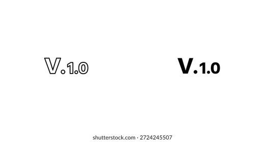 Imagen que muestra dos versiones idénticas de V.1.0 colocadas una al lado de la otra, destacando la consistencia y la uniformidad.