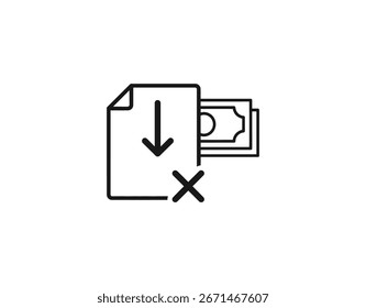 Una Imagen que muestra una solicitud de préstamo rechazada útil para temas sobre problemas de crédito de rechazo financiero y procesos bancarios.
