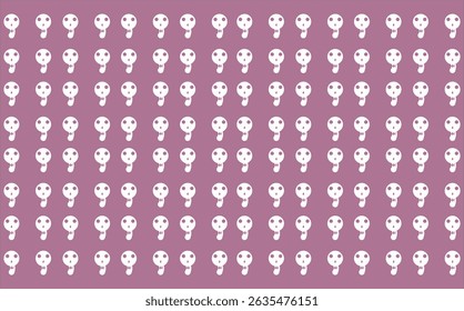 image showing a simple and patterned skull icon or illustration