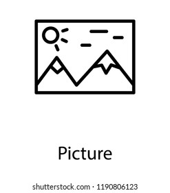 Image showing sun and mountain 