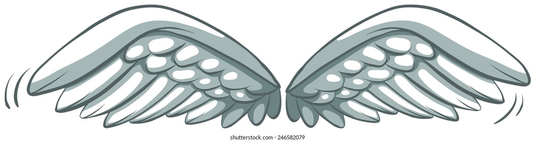 An image showing a time flying on a white background