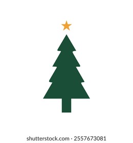 The image shows black silhouettes of Christmas trees. Showcasing varying shapes and arrangements of branches. These designs are simplistic and ideal for icons, decorations, or graphic design purposes.