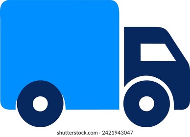 The image shows a delivery truck icon.