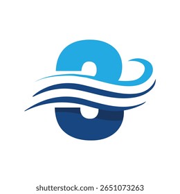 The image shows a flat logo design that depicts a number 3 in blue color combination with three wavy lines. It looks clean and modern on a white background.