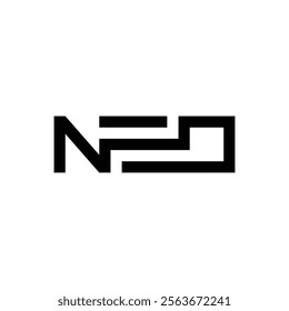 The image shows a flat wordmark logo design of letter NEO in black color that looks clean and sporty on a white background