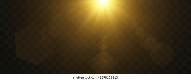 The image shows a golden light including sunlight and dawn effect. The image also includes gold and orangy highlights 