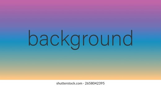The image shows a gradient background that goes from purple at the top to blue in the center to yellowish at the bottom.
