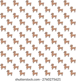 The image shows a grid of identical 3D rendered toy soldiers arranged in rows and columns. Each soldier is dressed in a brown uniform with a helmet and holds a rifle. The soldiers are uniformly posed, standing at attention with their legs together and their rifles held vertically in front of them. The background and ground are plain and neutral, allowing the soldiers to be the primary focus. The lighting is even, with no visible shadows or highlights, giving the image a clean and organized appearance.