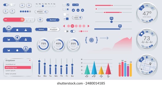 The image shows the interface of a modern app or web application used to track finances or plan events. Basic elements include a set of buttons, menus, and options.