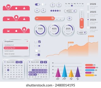 The image shows the interface of a modern app or web application used to track finances or plan events. Basic elements include a set of buttons, menus, and options.