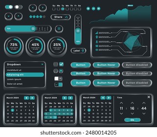 The image shows the interface of a modern app or web application used to track finances or plan events. Basic elements include a set of buttons, menus, and options.