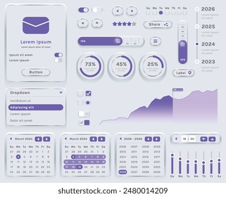 The image shows the interface of a modern app or web application used to track finances or plan events. Basic elements include a set of buttons, menus, and options.