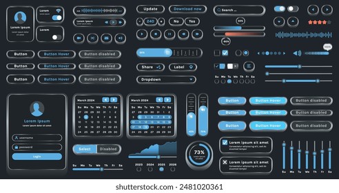The image shows the interface of a modern app or web application used to track finances or plan events. Basic elements include a set of buttons, menus, and options.