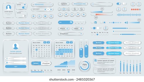 The image shows the interface of a modern app or web application used to track finances or plan events. Basic elements include a set of buttons, menus, and options.