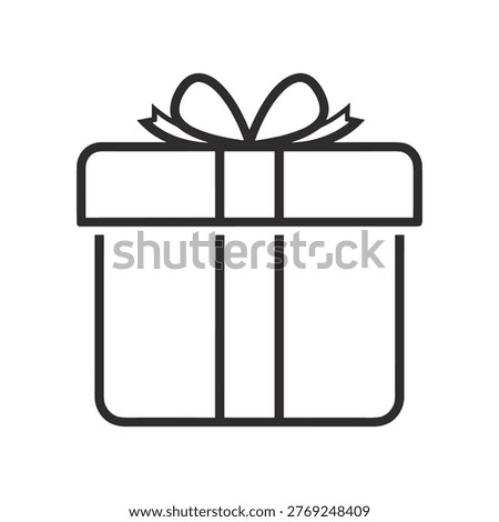 The image shows a simple, elegant gift box with two sections in the front and a decorative bow tied neatly on top. The box has a clean, minimalistic design, often associated with gift-giving occasions and celebratory events. The bow adds a touch of festivity and anticipation for what might be inside.