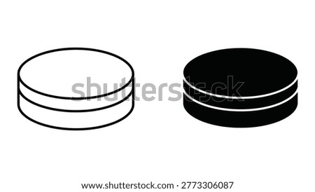 The image shows two cylindrical objects resembling top-loading optical discs. The disc on the left is white with visible concentric circles indicating data tracks, while the disc on the right is black with similar track patterns. The black disc has a reflective surface, likely indicating a different material or coating compared to the white disc.