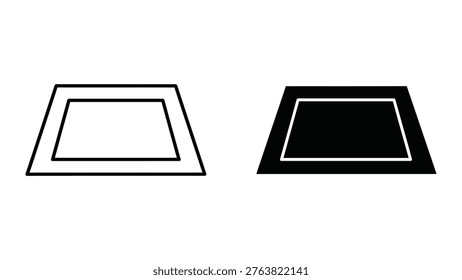 Trapezoid Black Shape PNG & SVG Design For T-Shirts