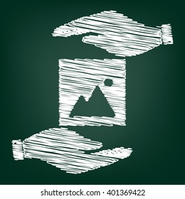 Image sign scrible effect 