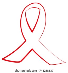 Image silhouette ribbon