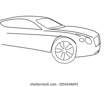 Image of a siluet super car