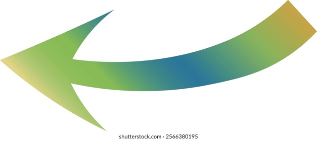 Image of a simple arrow illustration with a beautiful gradient