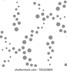 Image of simple round geometric shapes randomly scattered. Vector illustration.