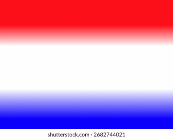 The image is a simple tricolor flag consisting of three horizontal stripes: red on top, white in the middle, and blue on the bottom.