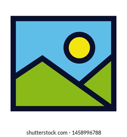 Image. Simple Vector Color Icon 