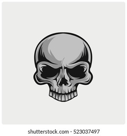 The image of the skull. Vector illustration.
