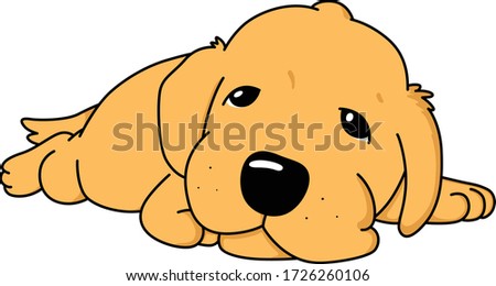 An image of sleepy puppy