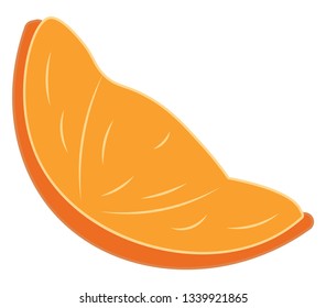 Una imagen de un dibujo o ilustración de color vectorial en rodajas de naranja