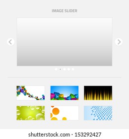 Image Slider with backgrounds set