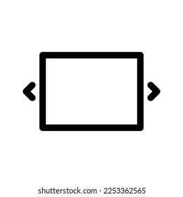 Image Slider Icon Vector Symbol Design Illustration