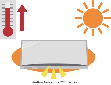 An image of a smartphone battery expanding in the heat