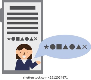 Image of a smartphone using the text-to-speech function