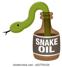 An Image Of A Snake Oil Bottle.