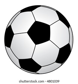 Image soccer ball isolated on a white background