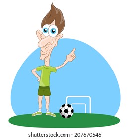 An image of a soccer player on the field.