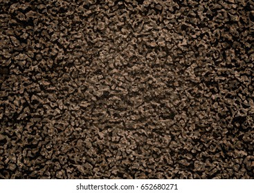 Image of soil texture. Overhead view. Vector illustration nature background.