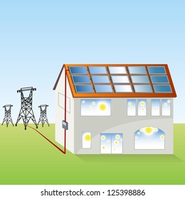 Solar Panel Drawing Images, Stock Photos & Vectors | Shutterstock