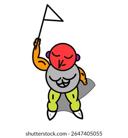 image of someone holding a white flag as a sign of surrender