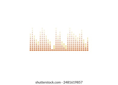 Image of sound waves in abstract style free